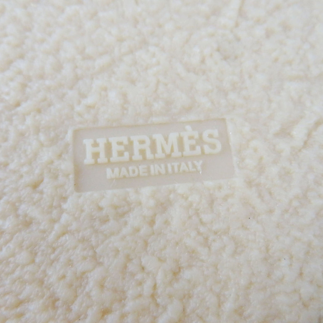 HERMES short boots Beauveroy/Calfskin Beige Palomino Emisfer Women 35 Used Authentic