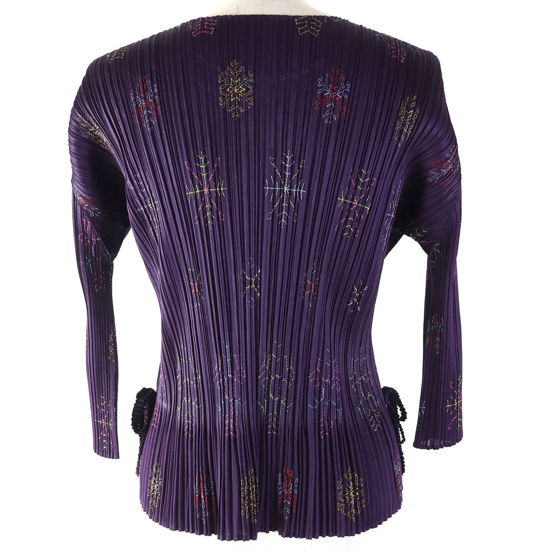 PLEATS PLEASE Cut PP53-JK721 Main: 100% polyester Purple type Women 3 Used Authentic
