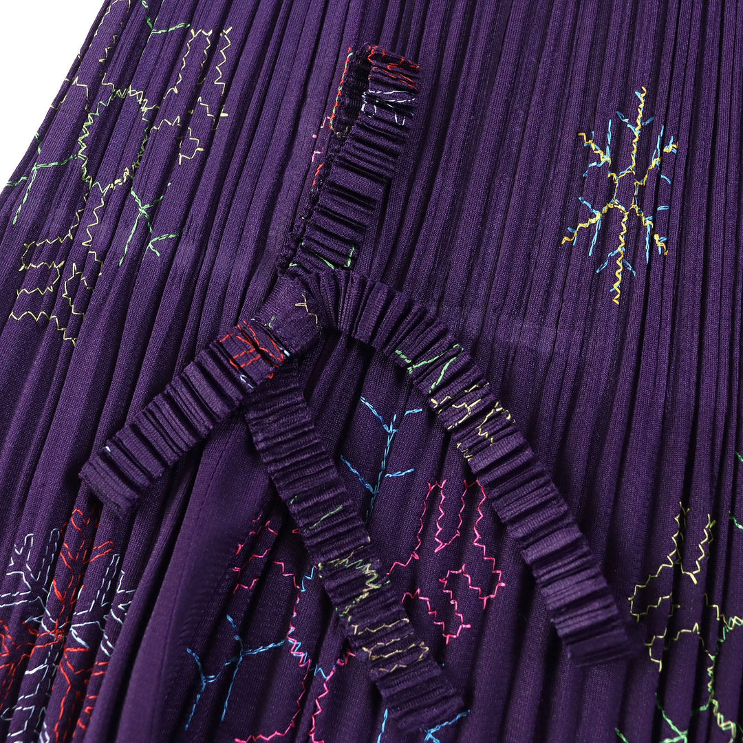 PLEATS PLEASE Cut PP53-JK721 Main: 100% polyester Purple type Women 3 Used Authentic