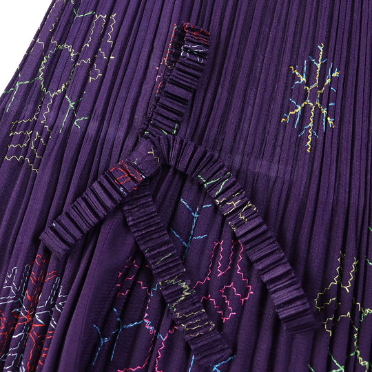 PLEATS PLEASE Cut PP53-JK721 Main: 100% polyester Purple type Women 3 Used Authentic