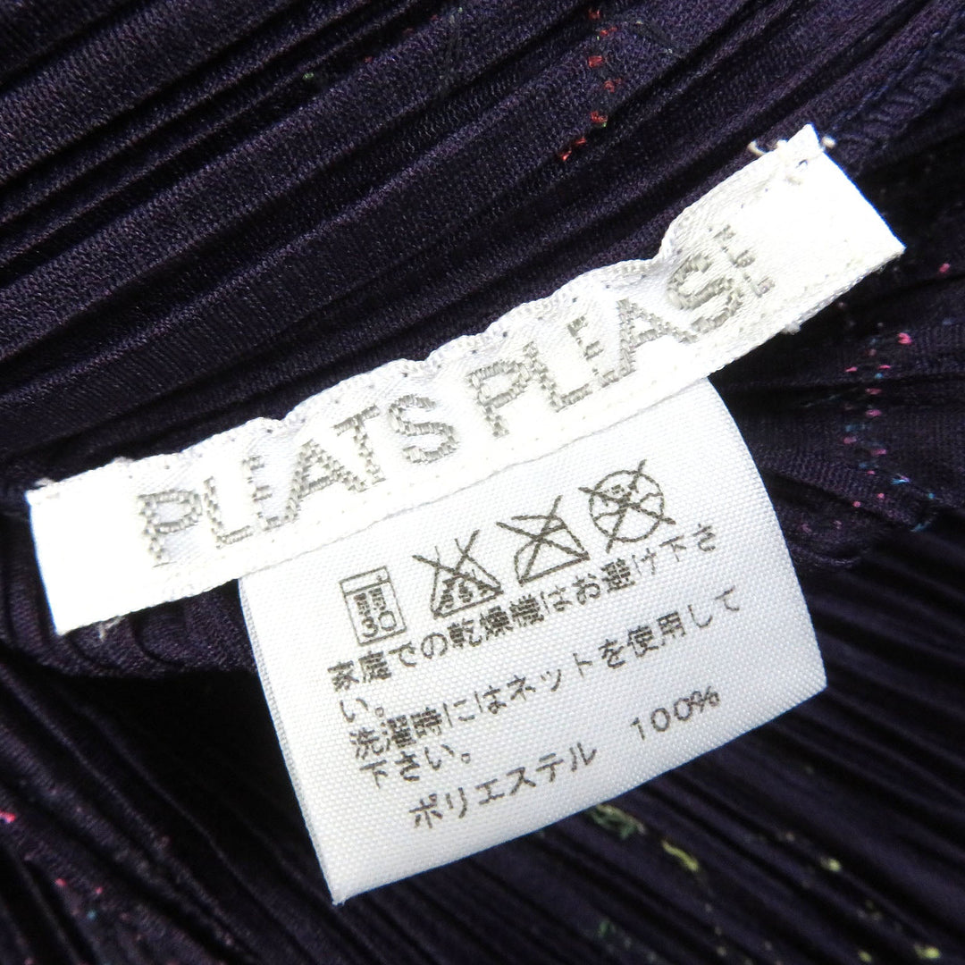 PLEATS PLEASE Cut PP53-JK721 Main: 100% polyester Purple type Women 3 Used Authentic