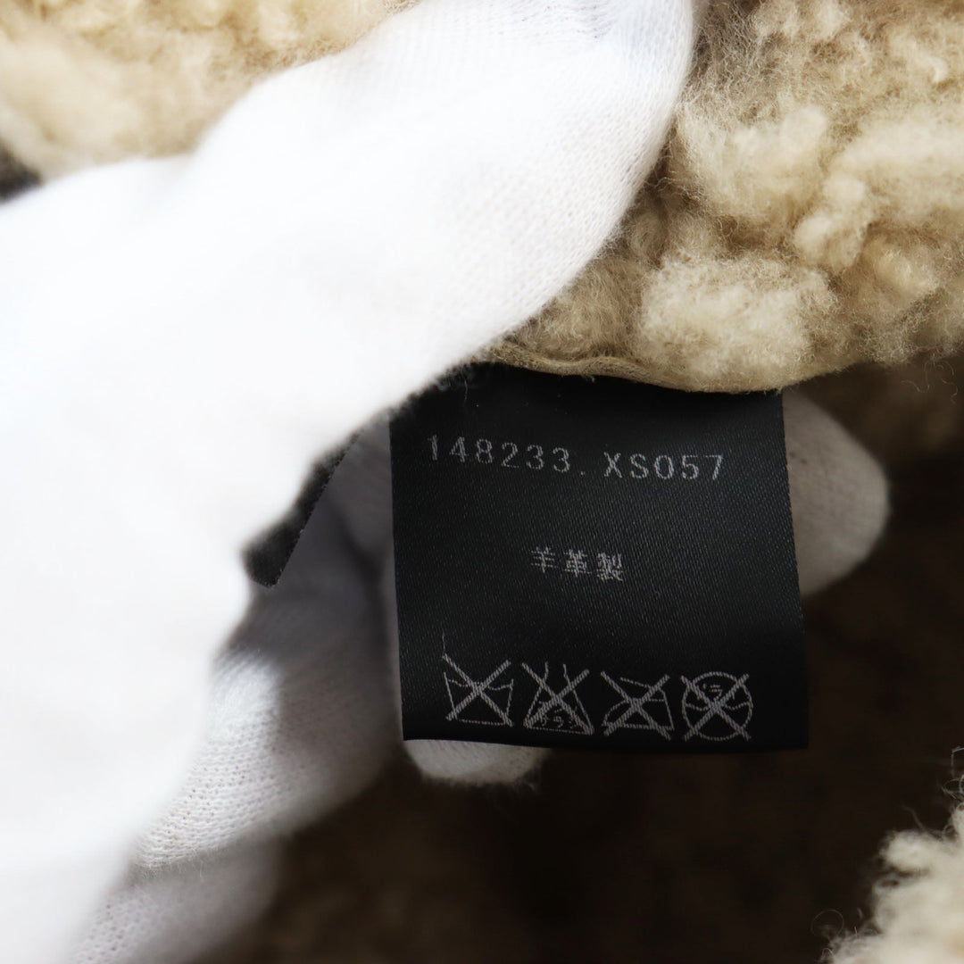 GUCCI Mouton coat 148233 Main: Mouton beige mens 44 Used Authentic