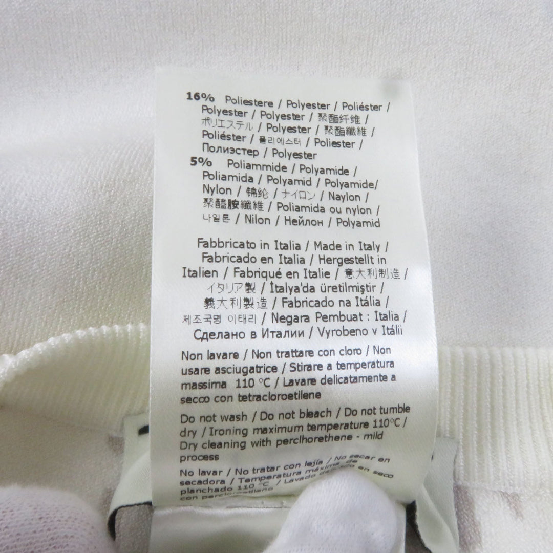 FENDI knit FZX811 Main: 79% rayon, Main: 16% polyester, Main: 5% nylon white Women 38 Used Authentic