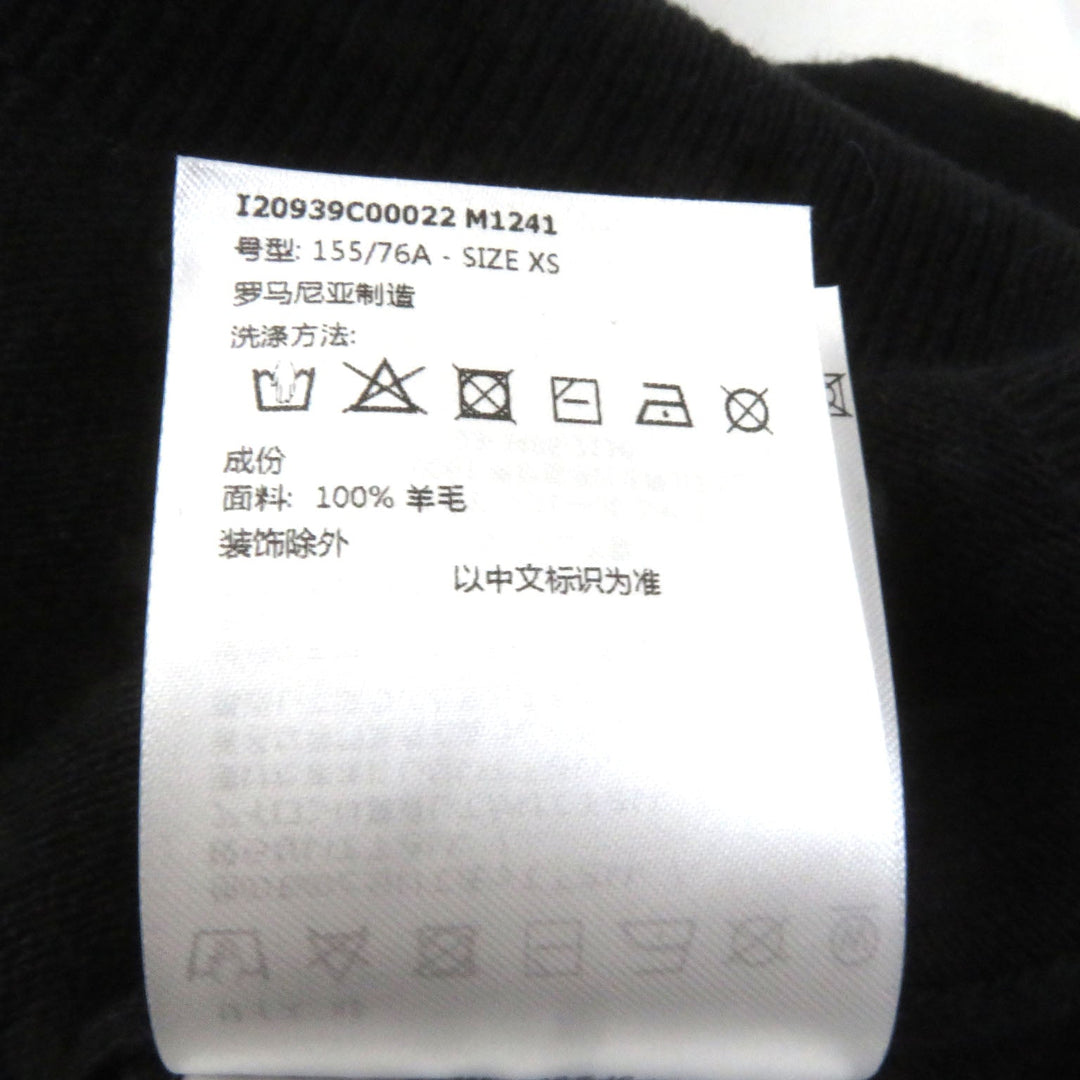MONCLER sweater Main: 100% wool black Women XS Used Authentic