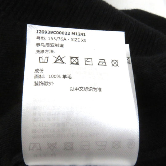MONCLER sweater Main: 100% wool black Women XS Used Authentic