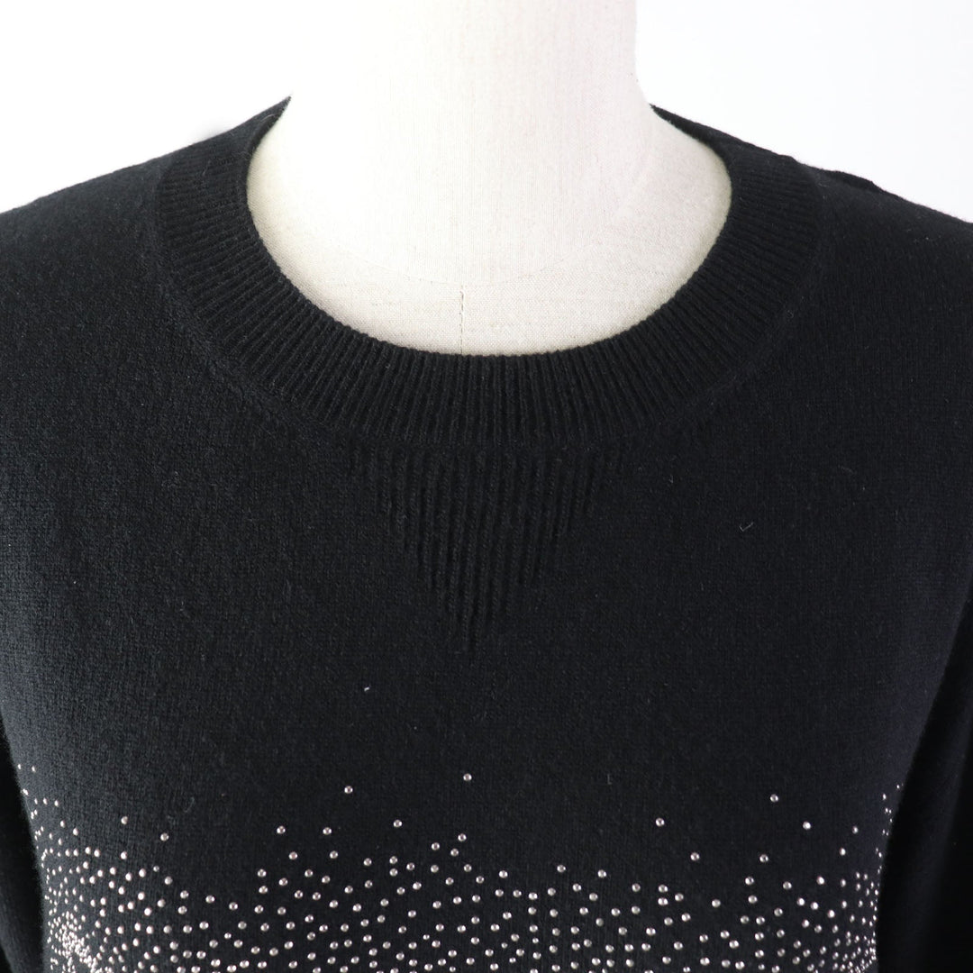 MONCLER sweater Main: 100% wool black Women XS Used Authentic