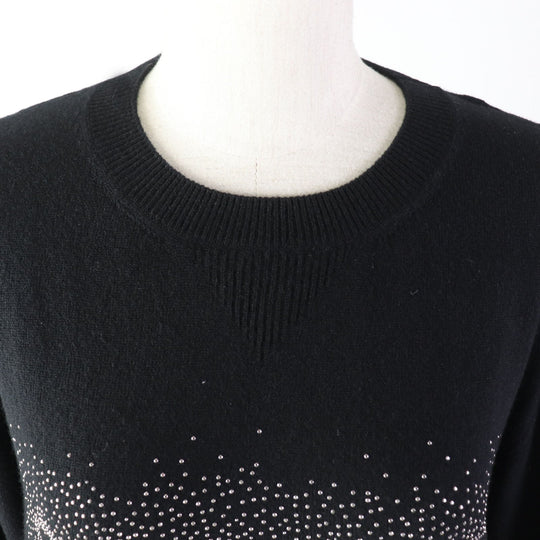 MONCLER sweater Main: 100% wool black Women XS Used Authentic