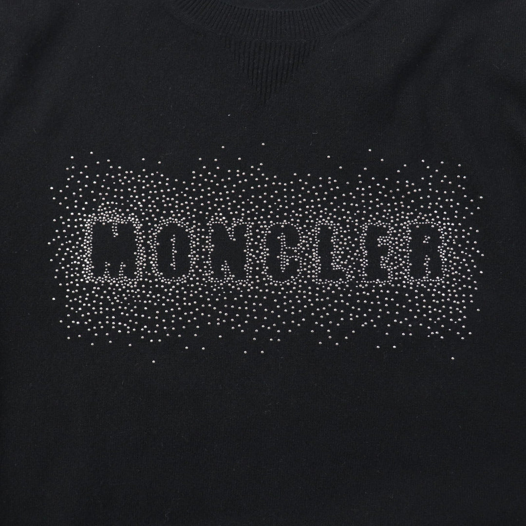 MONCLER sweater Main: 100% wool black Women XS Used Authentic