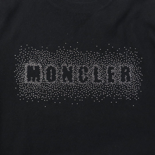 MONCLER sweater Main: 100% wool black Women XS Used Authentic