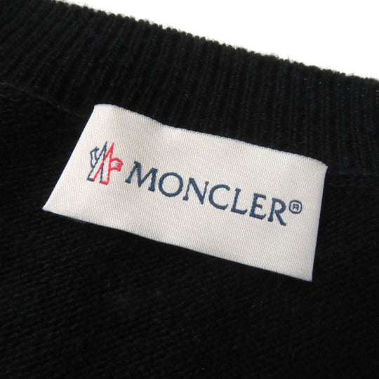 MONCLER sweater Main: 100% wool black Women XS Used Authentic