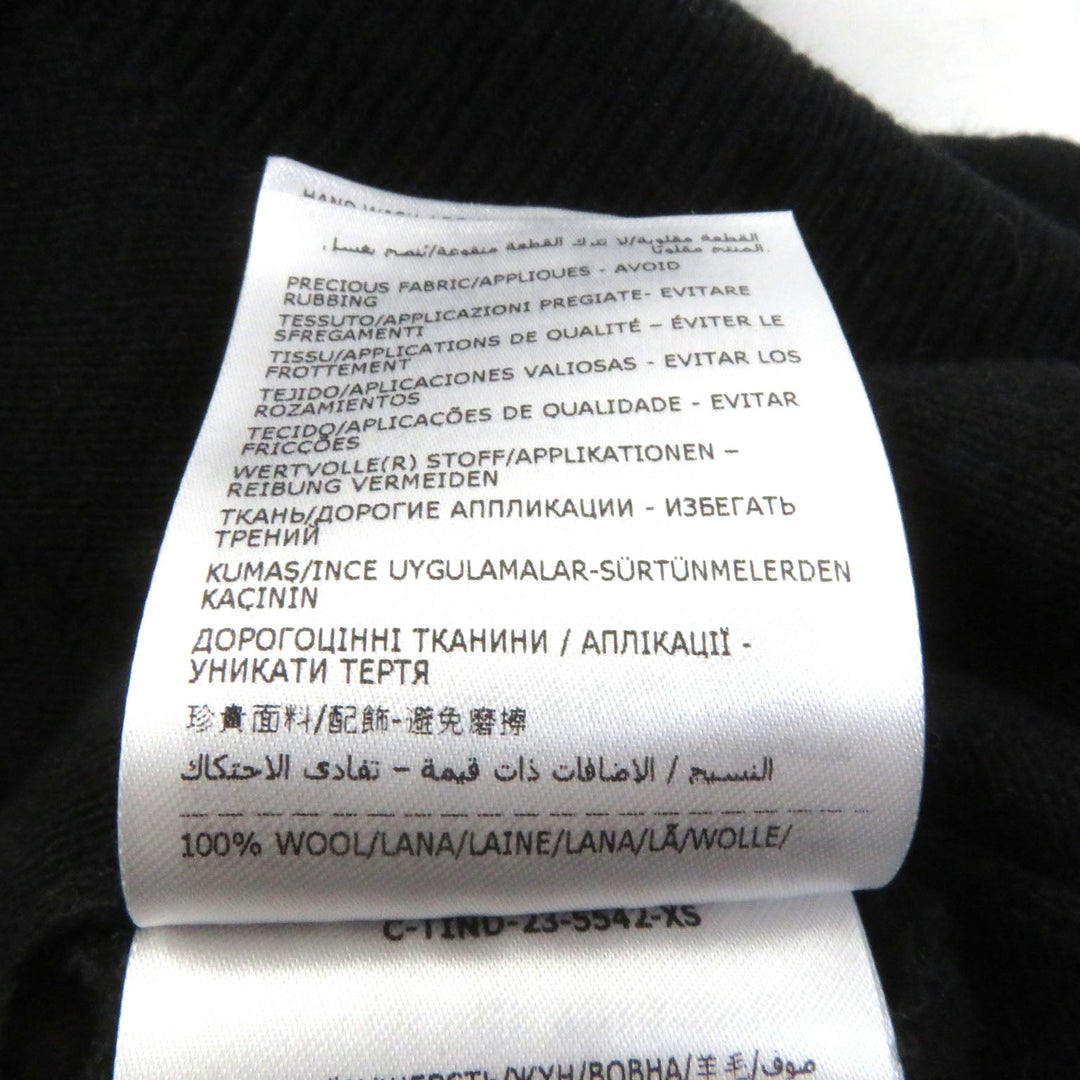 MONCLER sweater Main: 100% wool black Women XS Used Authentic
