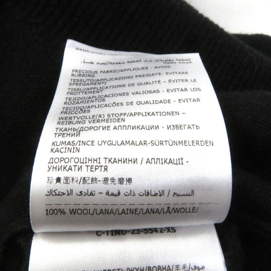 MONCLER sweater Main: 100% wool black Women XS Used Authentic