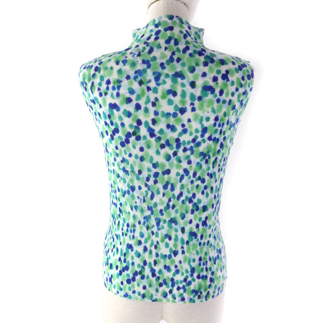 PLEATS PLEASE Cut PP51FK382 Main: 100% polyester Blue green Women 3 Used Authentic