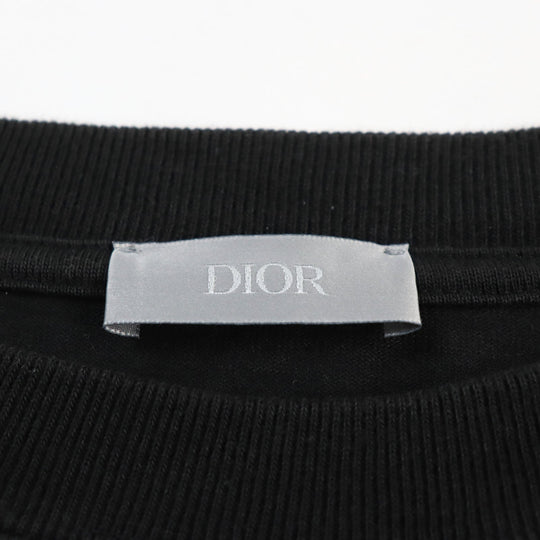 Dior HOMME Short sleeve T-shirt 313J696CO554 Main: 100% cotton, Part: 100% cotton black mens M Used Authentic