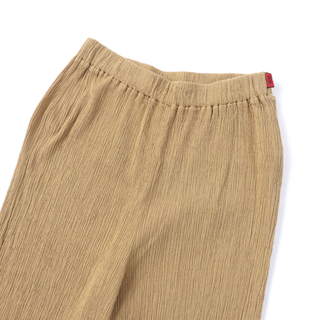 ISSEY MIYAKE Pants HA91FF604 Main: 100% cotton Brown HaaT Heart KYO CHIJIMI BASIC Women 2 Used Authentic