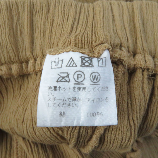 ISSEY MIYAKE Pants HA91FF604 Main: 100% cotton Brown HaaT Heart KYO CHIJIMI BASIC Women 2 Used Authentic