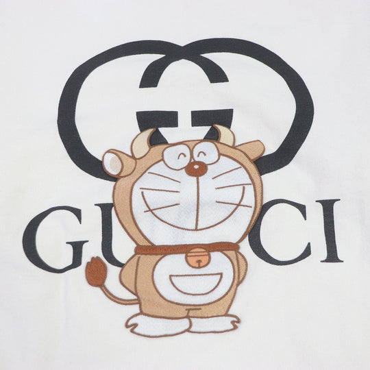 GUCCI sweat 626990 Main: 100% cotton, Applique: 100% polyester Ivory mens L Used Authentic