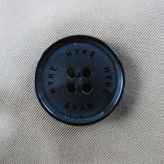 HYKE trench coat 191-17005 Outer material: 65% cotton, Outer material: 35% polyester, Lining: 100% cupra, Leather part: Cowhide leather Liner: 80% wool, 20% nylon Brown beige type Women 1 Used Authentic