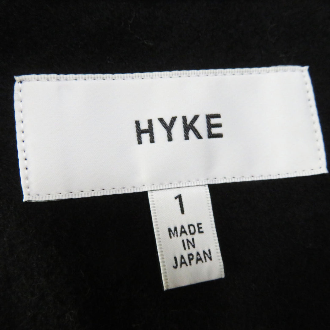 HYKE trench coat 191-17005 Outer material: 65% cotton, Outer material: 35% polyester, Lining: 100% cupra, Leather part: Cowhide leather Liner: 80% wool, 20% nylon Brown beige type Women 1 Used Authentic