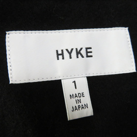 HYKE trench coat 191-17005 Outer material: 65% cotton, Outer material: 35% polyester, Lining: 100% cupra, Leather part: Cowhide leather Liner: 80% wool, 20% nylon Brown beige type Women 1 Used Authentic