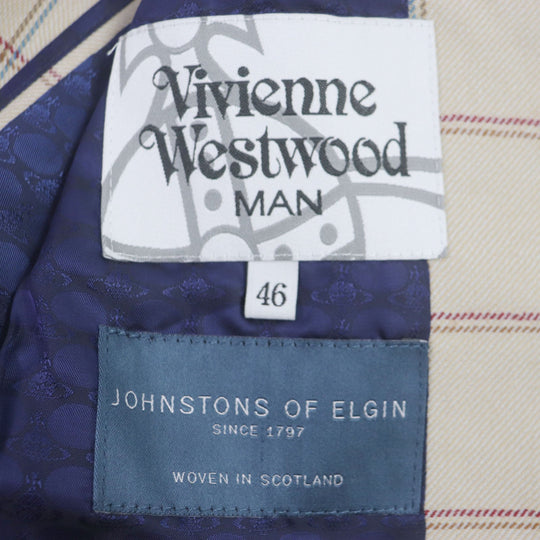Vivienne WestwoodMAN setup Outer material: 100% wool, lining (body): cupra, lining (sleeves): polyester beige mens 46 Used Authentic