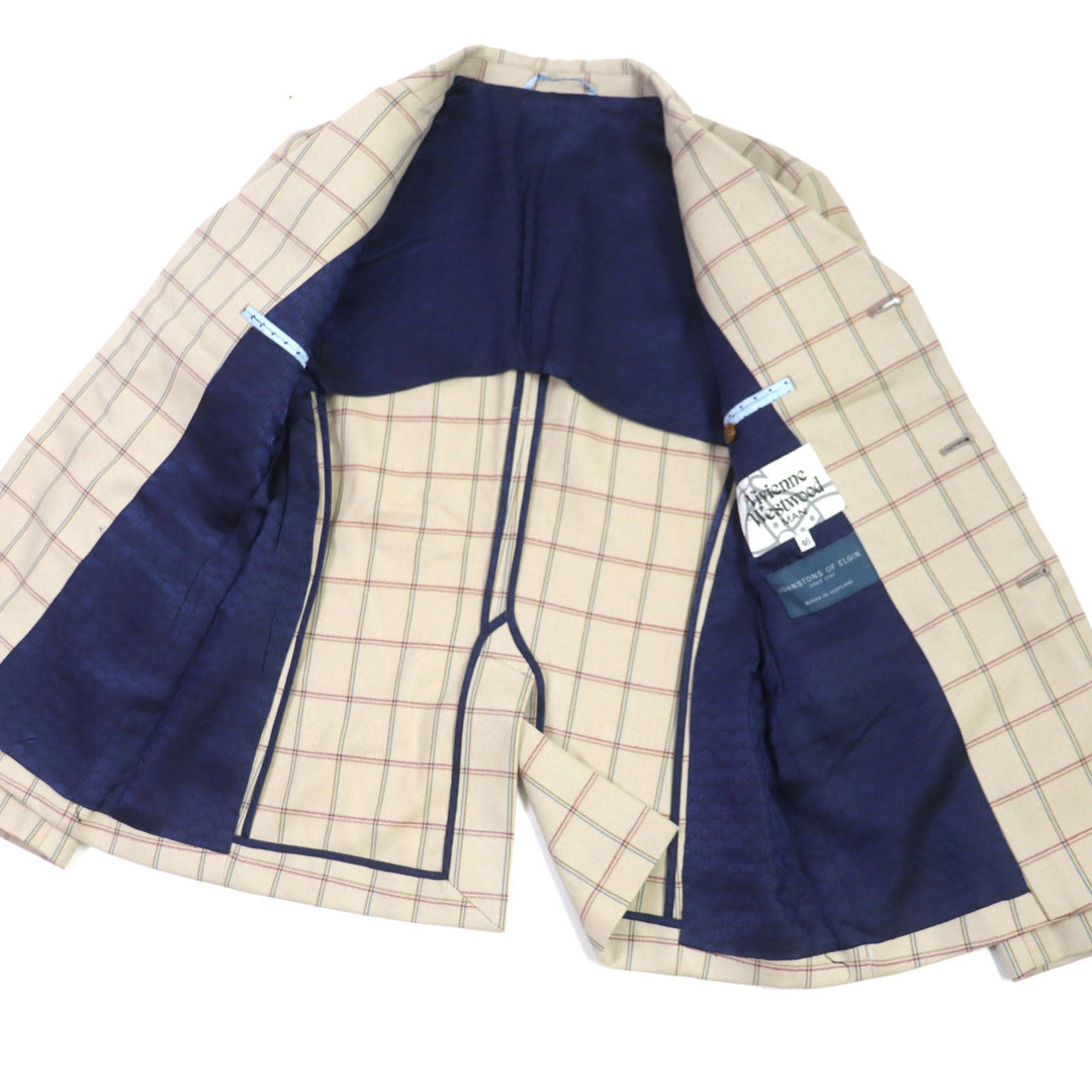 Vivienne WestwoodMAN setup Outer material: 100% wool, lining (body): cupra, lining (sleeves): polyester beige mens 46 Used Authentic