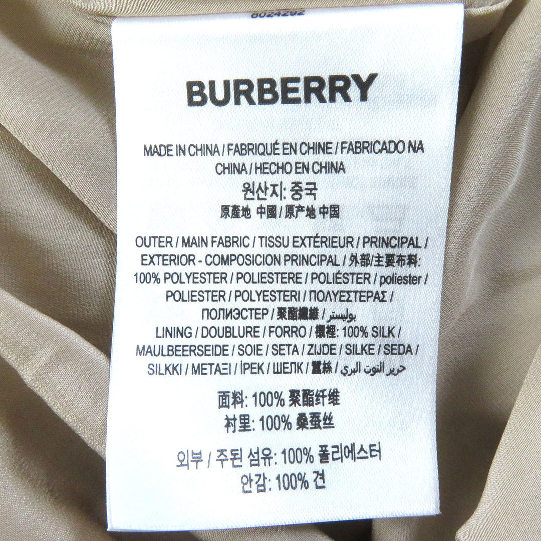 BURBERRY Pleated skirt 8024292 Main: 100% polyester, Lining: 100% silk Beige type Women 36 Used Authentic