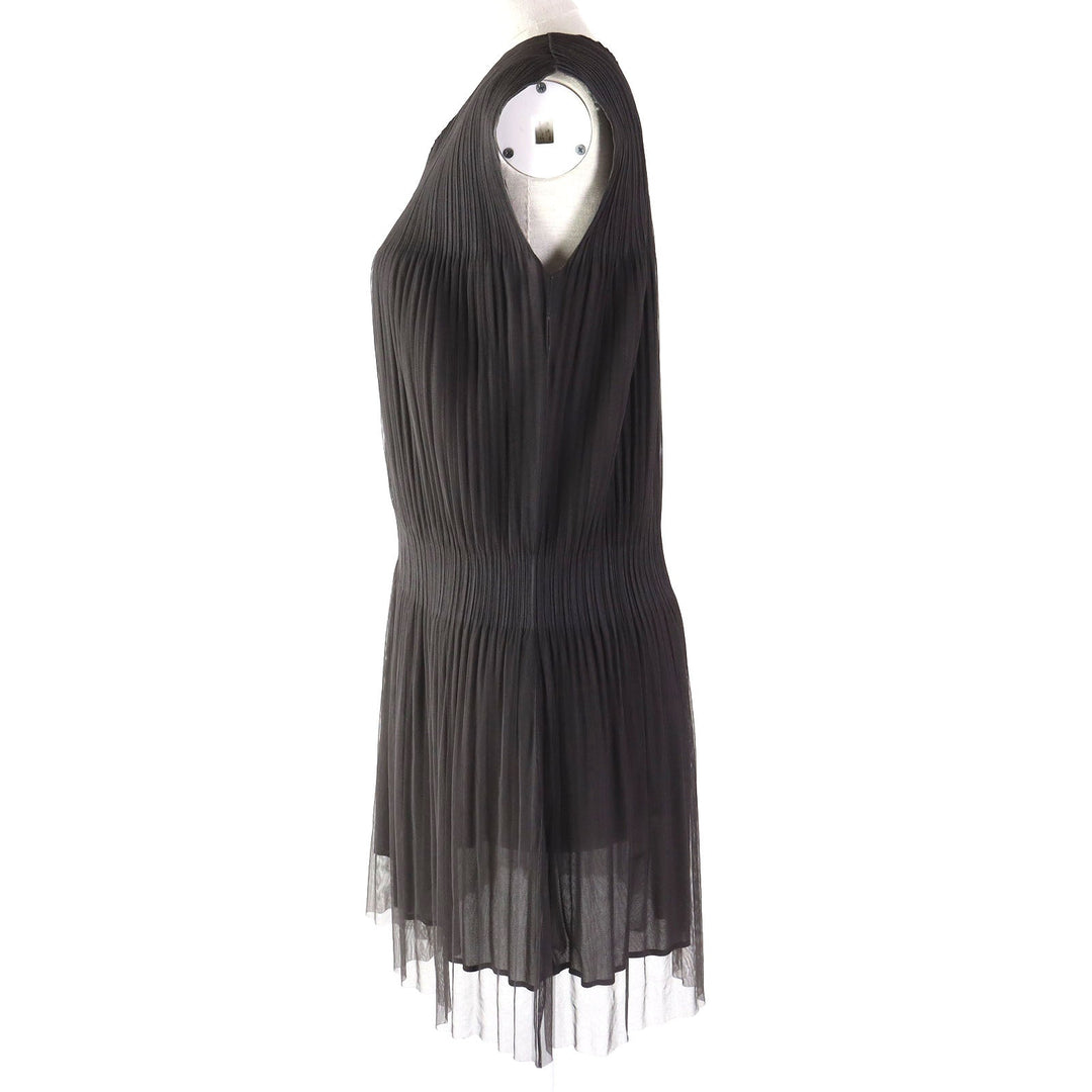 PLEATS PLEASE one piece PP31-JT713 Main: 100% polyester Dark brown Women 3 Used Authentic