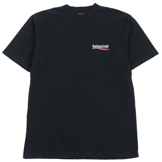 BALENCIAGA Short sleeve T-shirt 641655 Main: 100% cotton, Part: 97% cotton, Part: 3% polyurethane, Part: 100% polyester black mens XXS Used Authentic