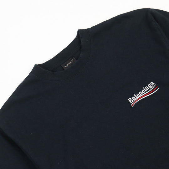 BALENCIAGA Short sleeve T-shirt 641655 Main: 100% cotton, Part: 97% cotton, Part: 3% polyurethane, Part: 100% polyester black mens XXS Used Authentic