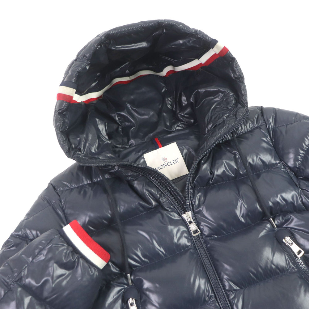 MONCLER Down jacket Main: 100% nylon, Part: 100% polyester, Filling: 90% down, Filling: 10% feather Navy ALBERIC mens zero size Used Authentic