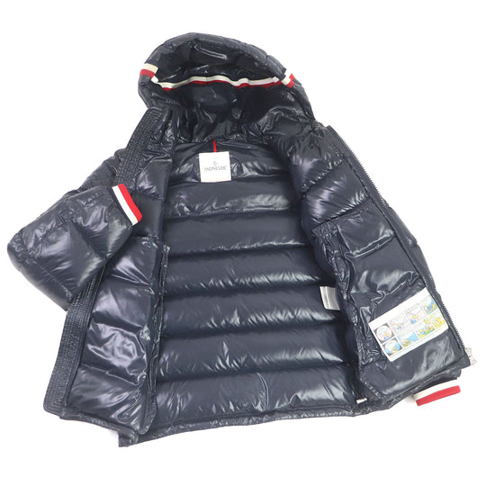 MONCLER Down jacket Main: 100% nylon, Part: 100% polyester, Filling: 90% down, Filling: 10% feather Navy ALBERIC mens zero size Used Authentic