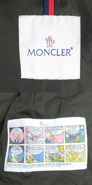 MONCLER Down jacket Main: 100% nylon, Filling: 90% down, Filling: 10% feather, Part: 85% polyester, Part: 15% cotton khaki MONTCLA mens 1 Used Authentic