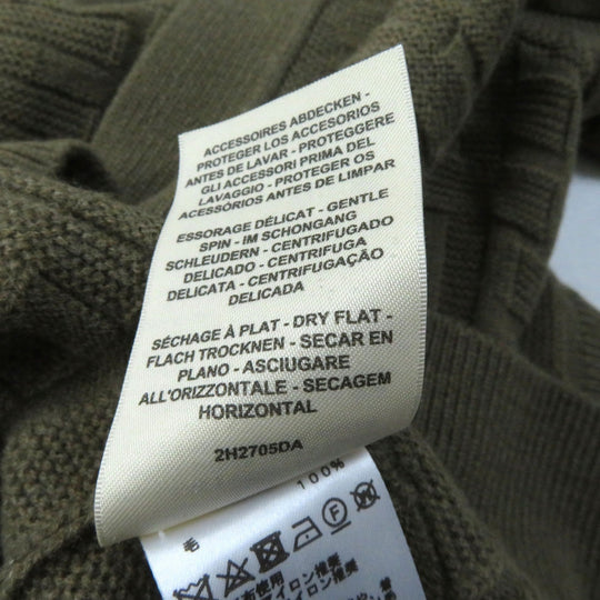 HERMES cardigan 2H2705DA Main: 100% wool Brown Voyage Women 36 Used Authentic