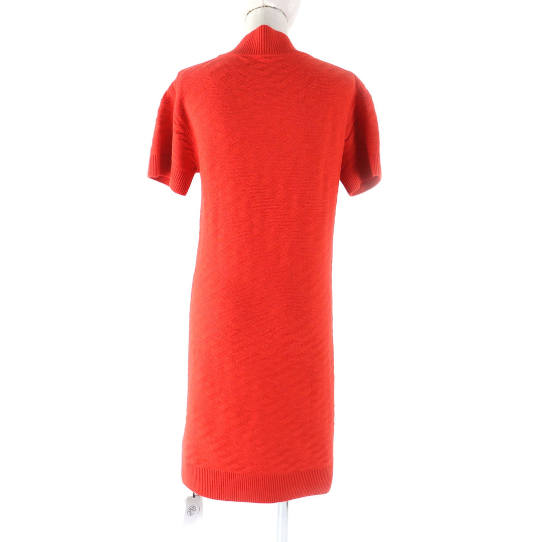 HERMES one piece 2E2501DE Main: 100% wool, part: 95% wool, part: 5% nylon Orange Women S Used Authentic