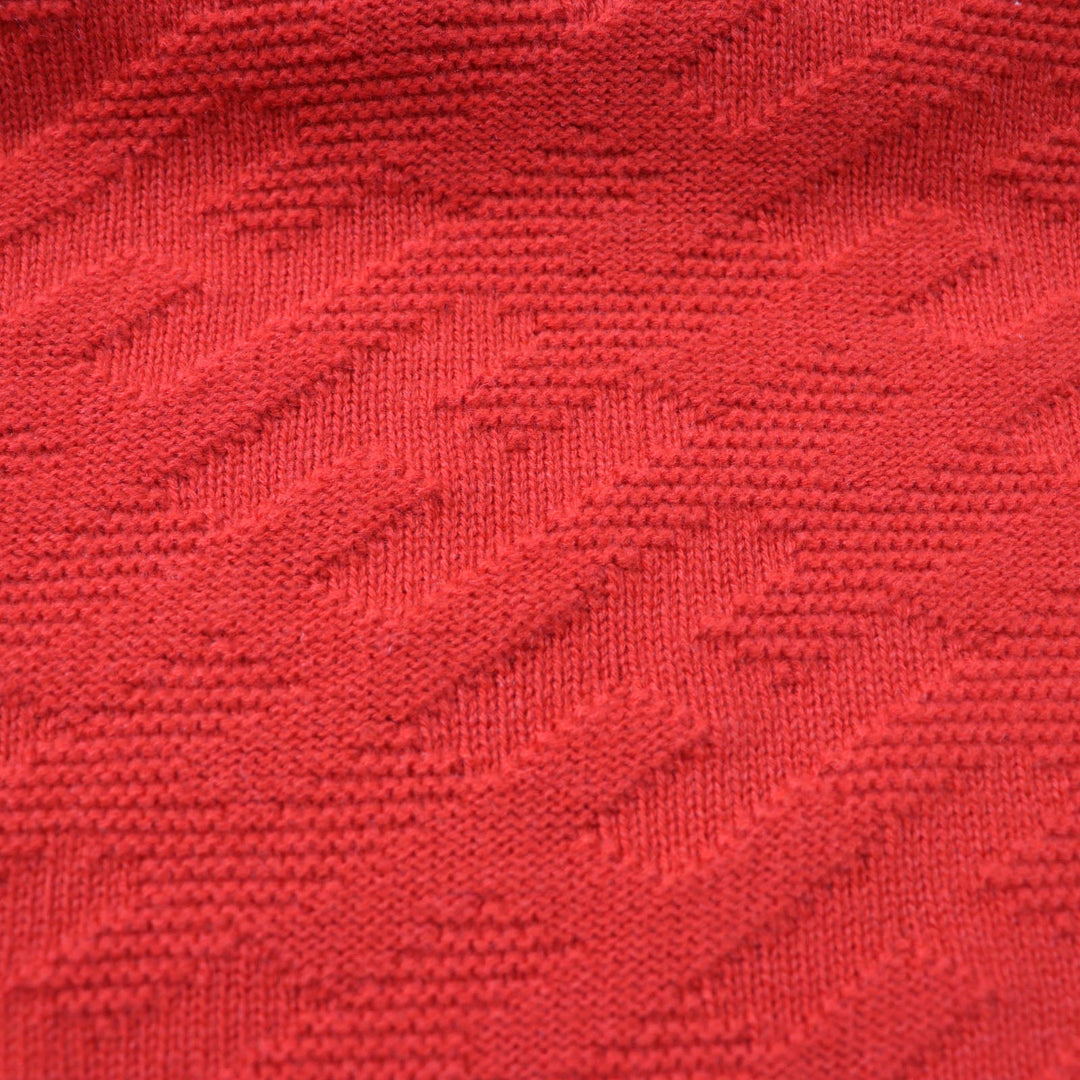 HERMES one piece 2E2501DE Main: 100% wool, part: 95% wool, part: 5% nylon Orange Women S Used Authentic