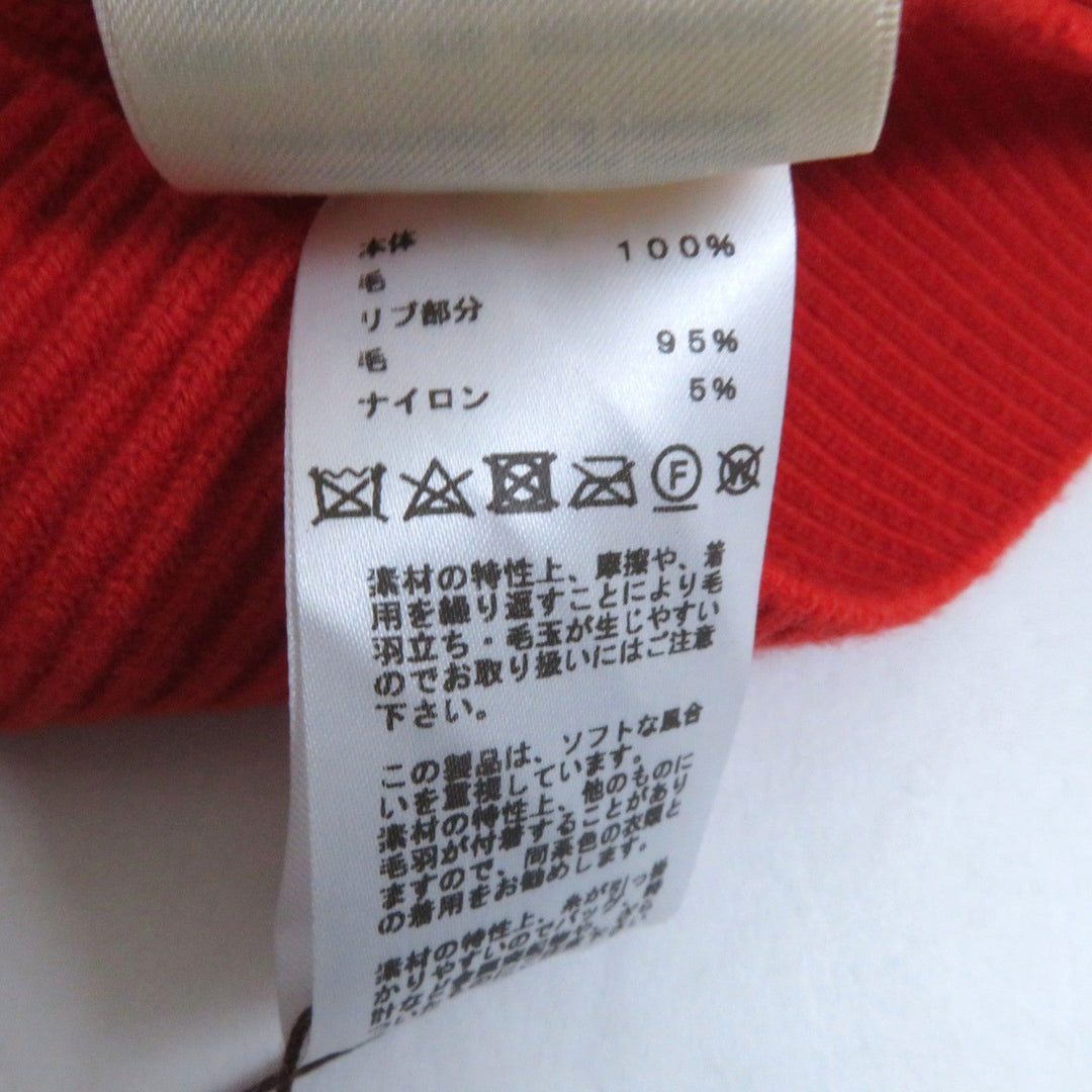 HERMES one piece 2E2501DE Main: 100% wool, part: 95% wool, part: 5% nylon Orange Women S Used Authentic