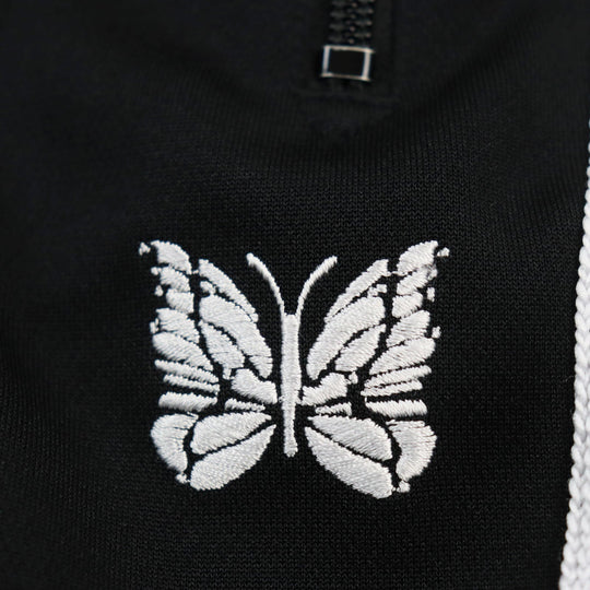 Needles Pants FK382 Main: 100% polyester, Part: 100% polyester, Part: 100% rayon Black White mens S Used Authentic