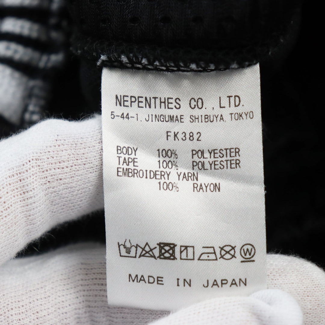 Needles Pants FK382 Main: 100% polyester, Part: 100% polyester, Part: 100% rayon Black White mens S Used Authentic