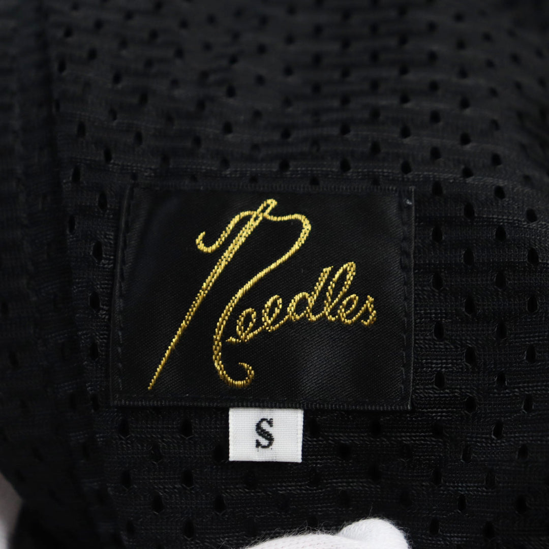 Needles Pants FK382 Main: 100% polyester, Part: 100% polyester, Part: 100% rayon Black White mens S Used Authentic