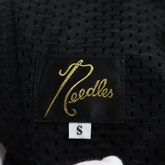 Needles Pants FK382 Main: 100% polyester, Part: 100% polyester, Part: 100% rayon Black White mens S Used Authentic