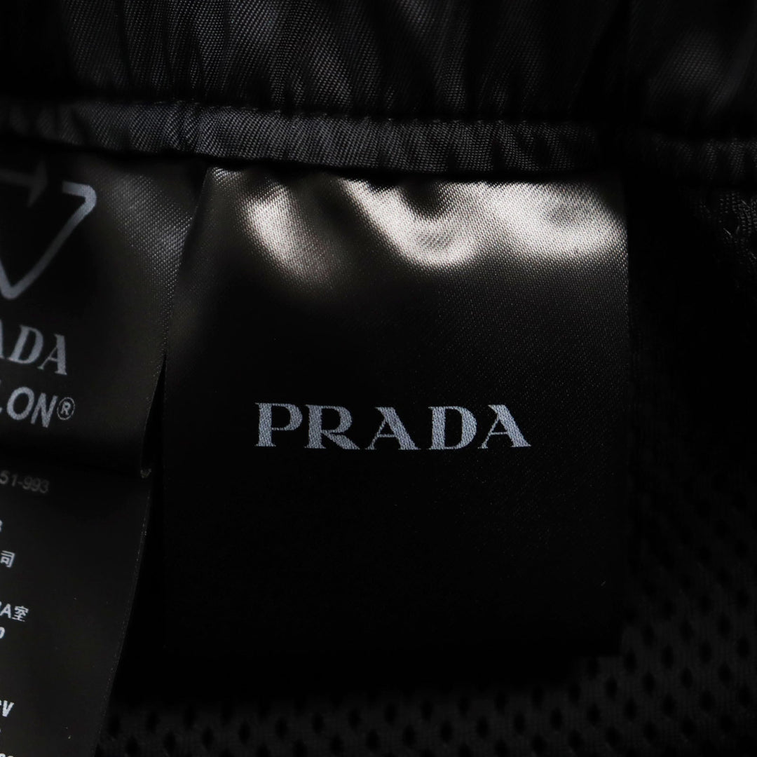 PRADA Pants SPH55 Outer: 100% recycled polyamide, Lining: 100% polyester, Partially: cowhide black Re Bylon triangle logo track pants mens M Used Authentic