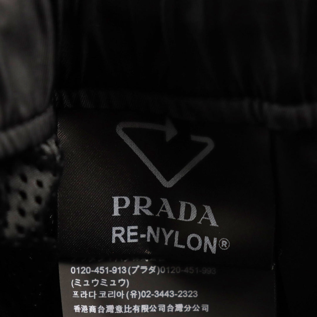 PRADA Pants SPH55 Outer: 100% recycled polyamide, Lining: 100% polyester, Partially: cowhide black Re Bylon triangle logo track pants mens M Used Authentic
