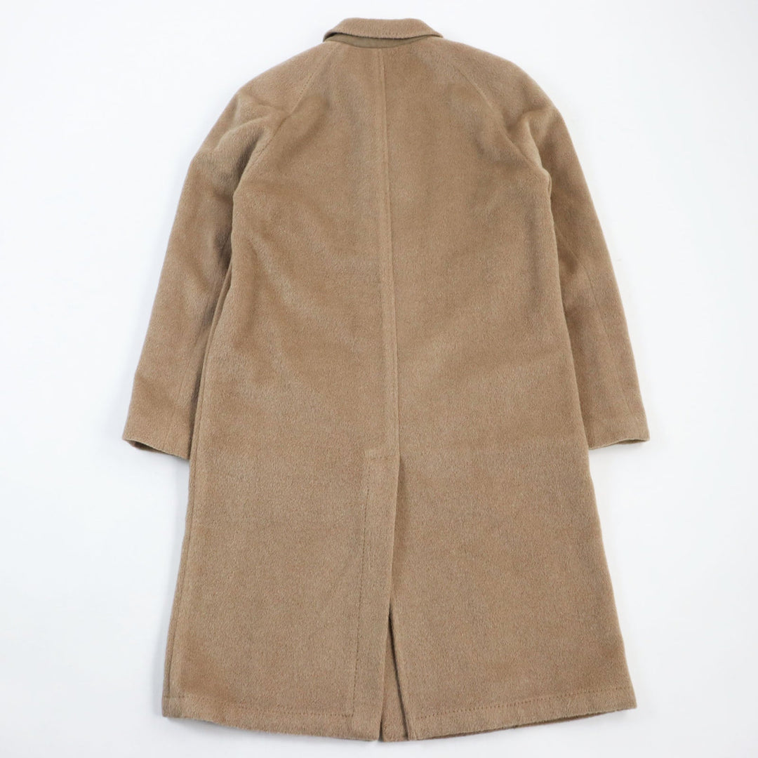 LARDINI Stainless collar coat Outer: 48% wool, Outer: 22% alpaca, Outer: 15% mohair, Outer: 15% nylon, Lining: 100% polyester beige mens 46 Used Authentic