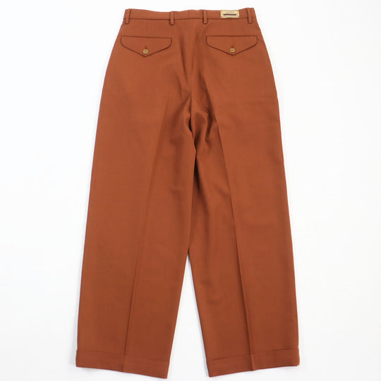 GUCCI slacks 690474 Main: 100% wool, part: 84% polyester, part: 16% metal fiber Brown Gucci label trousers mens 44 Used Authentic