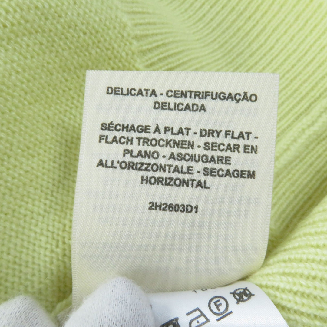 HERMES knit 2H2603D1 Main: 100% cashmere yellow Women 38 Used Authentic