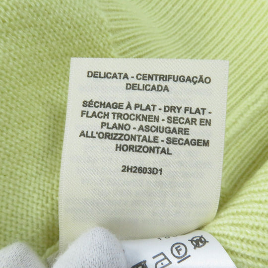 HERMES knit 2H2603D1 Main: 100% cashmere yellow Women 38 Used Authentic