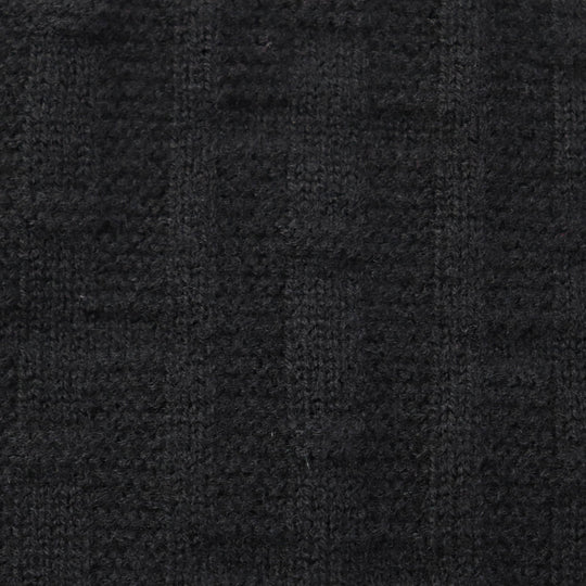HERMES knit 3E2621DB Main: 100% wool black Women 38 Used Authentic