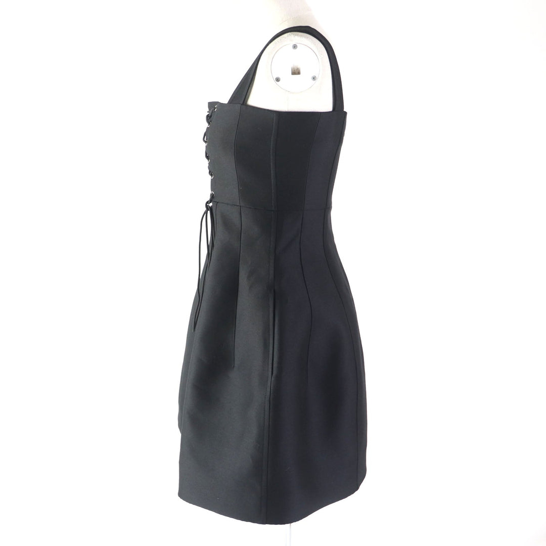 Christian Dior dress 251R35A1212 Outer: 80% wool, Outer: 20% silk, Lining: 100% silk black Women 40 Used Authentic