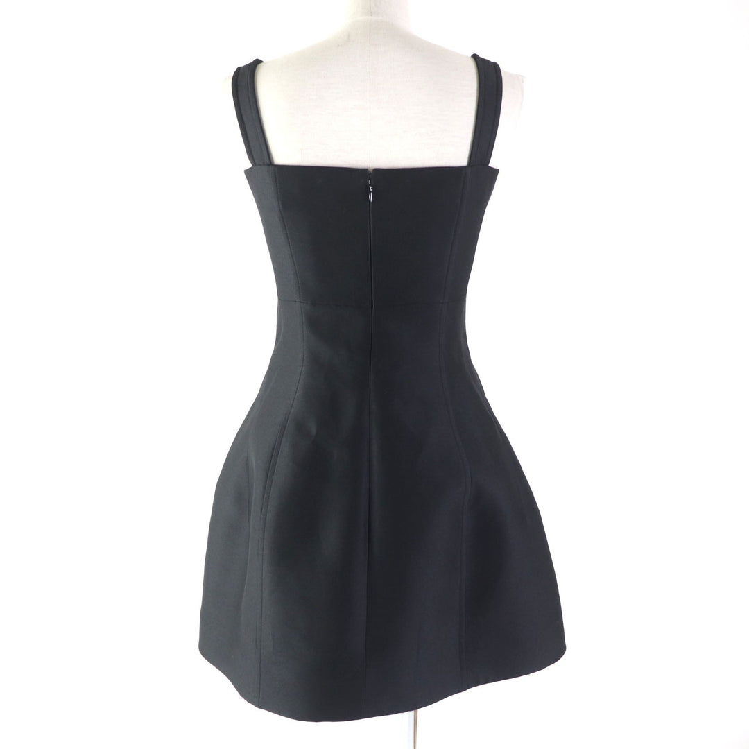 Christian Dior dress 251R35A1212 Outer: 80% wool, Outer: 20% silk, Lining: 100% silk black Women 40 Used Authentic